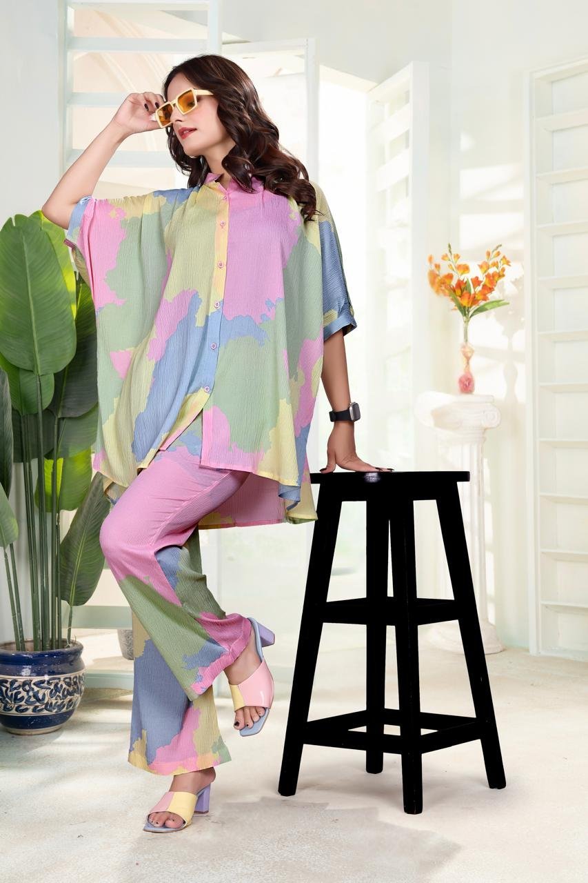 EV24-575_MULTI-5.jpg Green Multi Premium Digital Printed Co-ord Set By Krazy Thread