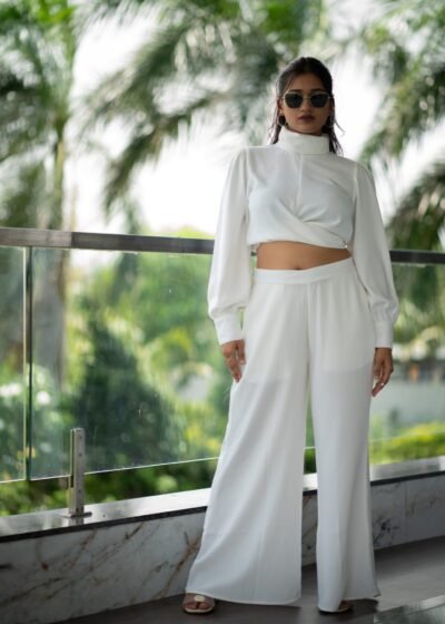 Pristine Duo Co‑Ord Set – White by KrazyThread