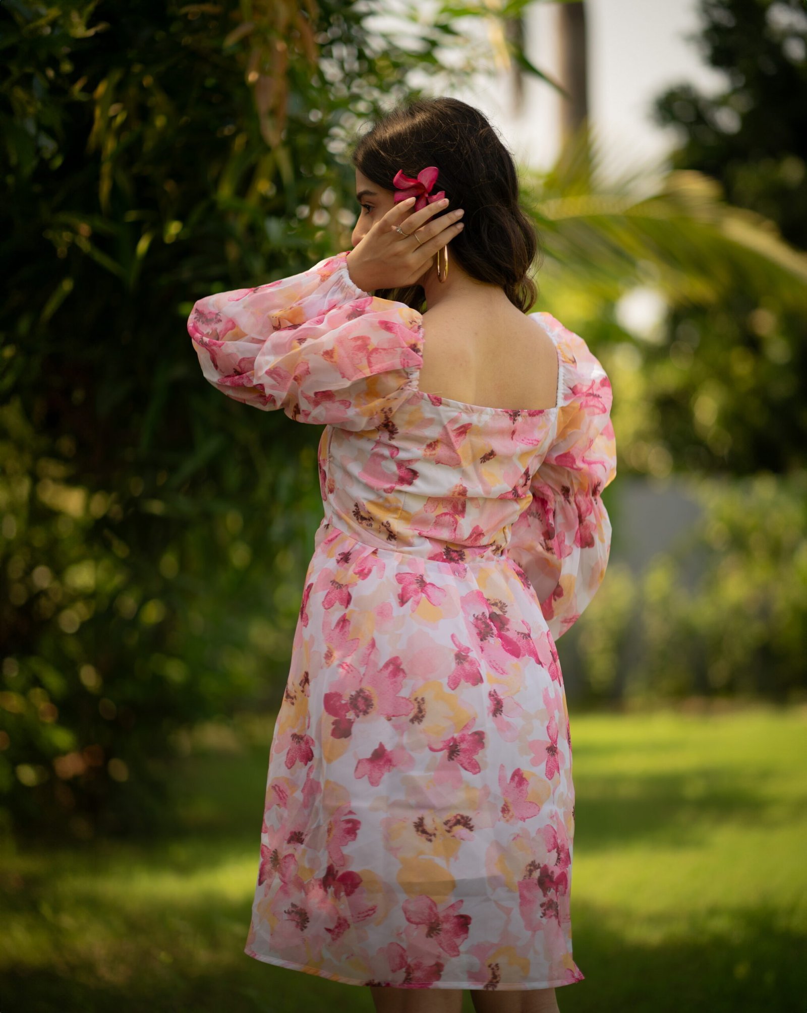 Krazythread-dress-01-2-scaled-1.jpg Rosy Glow Dress – White & Pink - Image 2